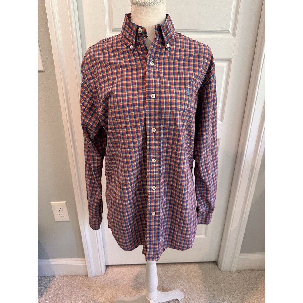 Polo Ralph Lauren Men’s Small Long Sleeve Button Down Shirt Multi Plaid